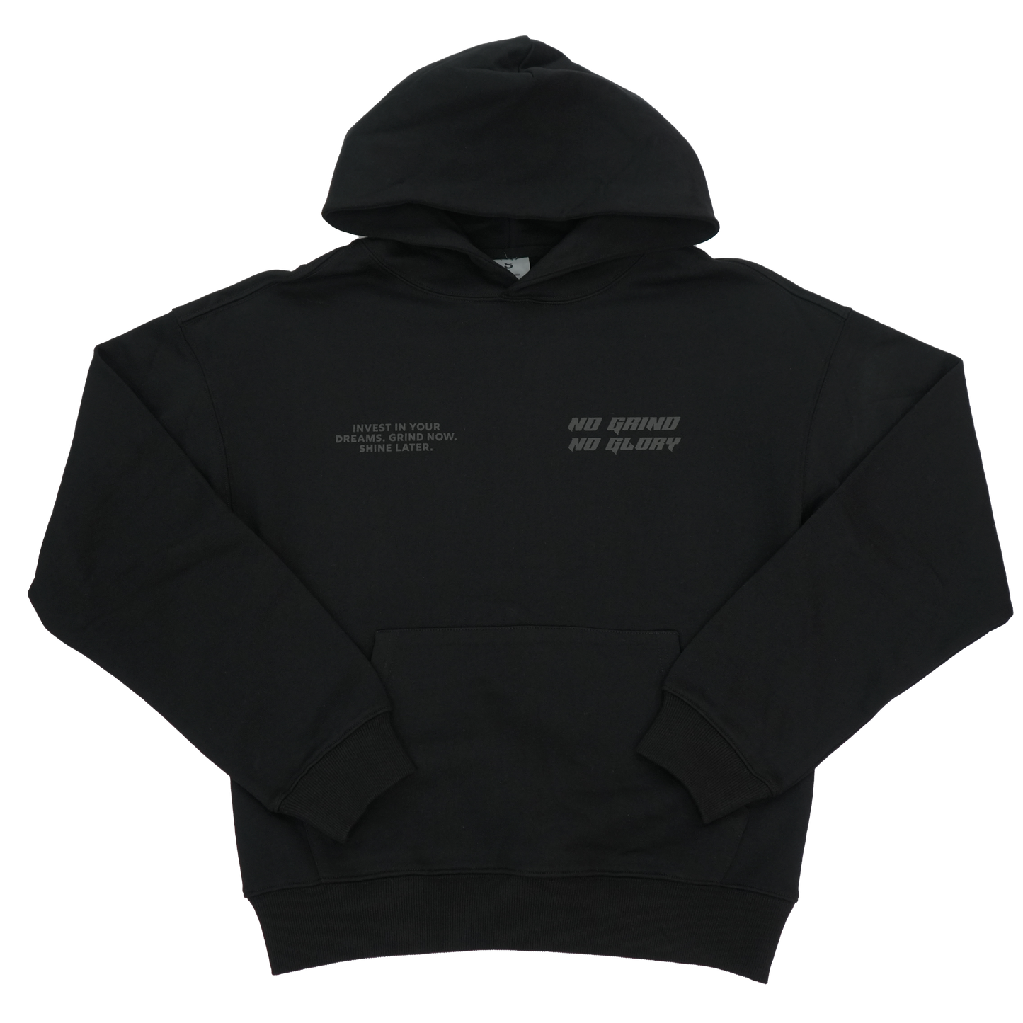 NO GRIND NO GLORY PREMIUM HOODIE BLACK