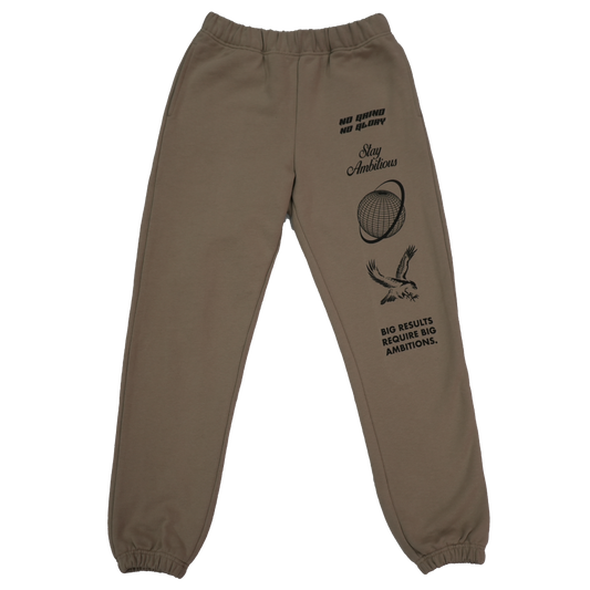 NO GRIND NO GLORY JOGGERS SAND